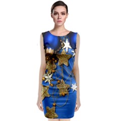 Merry Christmas, Baubles Sleeveless Velvet Midi Dress