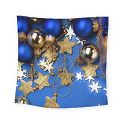 Merry Christmas, Baubles Square Tapestry (small)