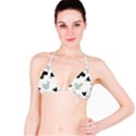 Mickey Mouse, Black, Classic, Cute, Disne Classic Bikini Top View1