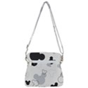 Mickey Mouse, Black, Classic, Cute, Disne Zipper Messenger Bag View3