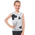 Mickey Mouse, Black, Classic, Cute, Disne Kids  Mesh Tank Top View1