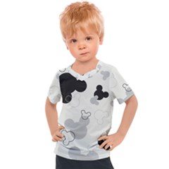 Mickey Mouse, Black, Classic, Cute, Disne Kids  Sports T-Shirt