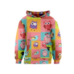 Owls Pattern, Abstract, Art, Desenho Kids  Pullover Hoodie