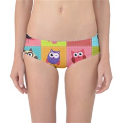 Owls Pattern, Abstract, Art, Desenho Classic Bikini Bottoms by kyorashop23