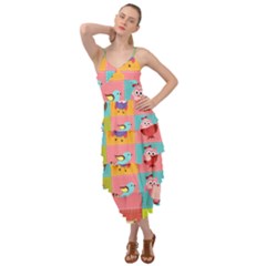 Owls Pattern, Abstract, Art, Desenho Layered Bottom Dress by kyorashop23