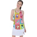 Owls Pattern, Abstract, Art, Desenho Racer Back Mesh Tank Top View1