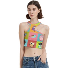 Owls Pattern, Abstract, Art, Desenho Cut Out Top by kyorashop23