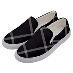 Stripes, Zigzag Men s Canvas Slip Ons