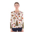 Christmas Pattern, Pattern, Christmas, Trees Women s Long Sleeve T-Shirt View1