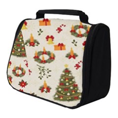 Christmas Pattern, Pattern, Christmas, Trees Full Print Travel Pouch (small) by kyorashop23