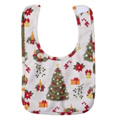 Christmas Pattern, Pattern, Christmas, Trees Baby Bib