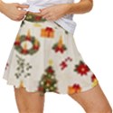 Christmas Pattern, Pattern, Christmas, Trees Women s Skort View3