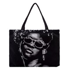 Afro Beauty Woman Portrait (ai+human) Medium Tote Bag