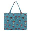 Whimsical Mushroom pattern Zipper Medium Tote Bag View1