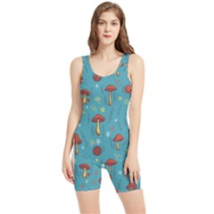 Whimsical Mushroom Pattern Women s Wrestling Singlet by Drawde