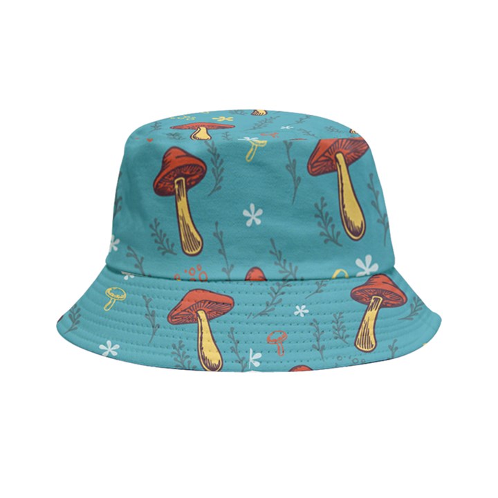 Whimsical Mushroom pattern Bucket Hat