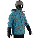 Whimsical Mushroom pattern Men s Zip Ski and Snowboard Waterproof Breathable Jacket View3