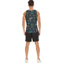 Whimsical Mushrooms pattern Men s Wide Collar Tank Top View4