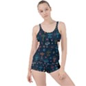 Whimsical Mushrooms pattern Boyleg Tankini Set  View1