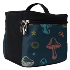 Whimsical Mushrooms Pattern Make Up Travel Bag (small) by Drawde