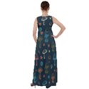 Whimsical Mushrooms pattern Empire Waist Velour Maxi Dress View2