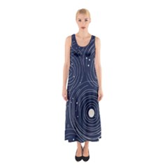 Art Sleeveless Maxi Dress