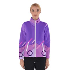 Colorful Labstract Wallpaper Theme Women s Bomber Jacket