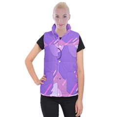 Colorful Labstract Wallpaper Theme Women s Button Up Vest