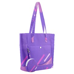 Colorful Labstract Wallpaper Theme Everyday Shoulder Bag With Pouch Bag