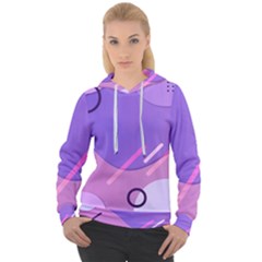 Colorful Labstract Wallpaper Theme Women s Overhead Hoodie