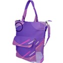 Colorful Labstract Wallpaper Theme Shoulder Tote Bag View1