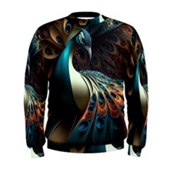 Colorful Peacock Bird Feathers Men s Sweatshirt