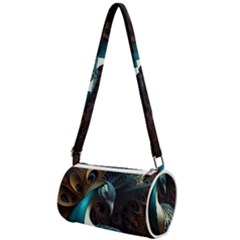 Colorful Peacock Bird Feathers Mini Cylinder Bag by Apen