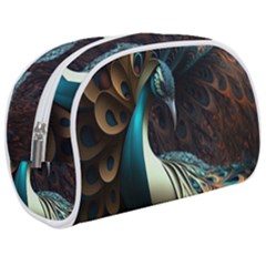 Colorful Peacock Bird Feathers Make Up Case (medium) by Apen