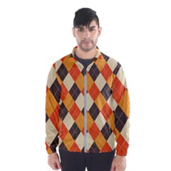 Halloween Argyle Pattern  Men s Windbreaker