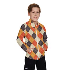 Halloween Argyle Pattern  Kids  Windbreaker