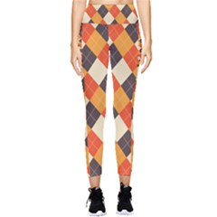 Halloween Argyle Pattern  Pocket Leggings  by Safari