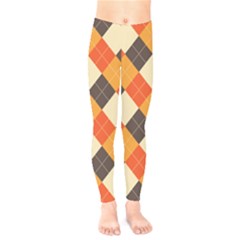 Halloween Argyle Pattern  Kids  Classic Winter Leggings