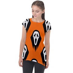 Halloween Party  Cap Sleeve High Low Top by Safari