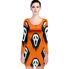 Halloween Party  Long Sleeve Velvet Bodycon Dress