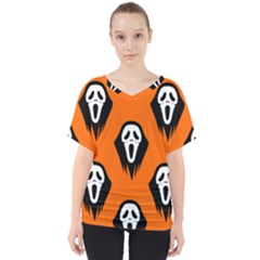 Halloween Party  V-neck Dolman Drape Top by Safari