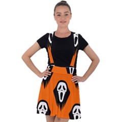 Halloween Party  Velvet Suspender Skater Skirt by Safari