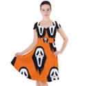 Halloween party  Cap Sleeve Midi Dress View1