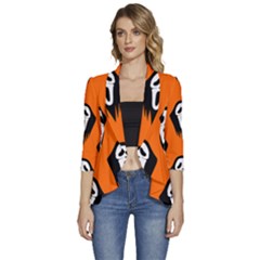 Halloween Party  Women s 3/4 Sleeve Ruffle Edge Open Front Jacket by Safari