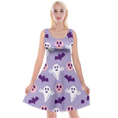 Boo Crew Halloween Season Reversible Velvet Sleeveless Dress