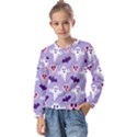 Boo crew halloween season Kids  Long Sleeve T-Shirt with Frill  View1