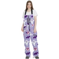 Boo Crew Halloween Season Women s Front Zip Ski And Snowboard Bib Pants