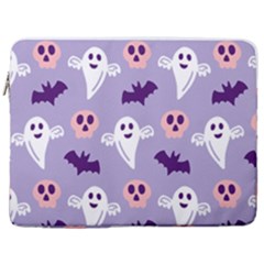 Boo Crew Halloween Season 17  Vertical Laptop Sleeve Case With Pocket by Safari