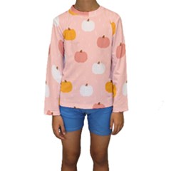 Pumpkin Pattern Halloween 20240926 160345 0000 Kids  Long Sleeve Swimwear by Safari