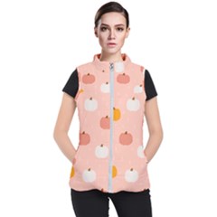 Pumpkin Pattern Halloween 20240926 160345 0000 Women s Puffer Vest